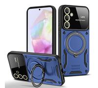 MRRSIWEI for Galaxy S26+ Plus Case with Camera Lens Protector, Military Grade Protection Heavy Duty Rugged Shockproof with Kickstand Case Cover for Samsung Galaxy S26 Plus- Mecha Blue
