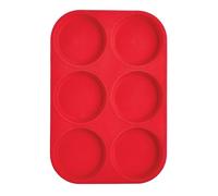 Mrs. Anderson's Baking 43817 Mrs.Anderson's Baking SiliconeMuffin top Pan, Silicone, Red