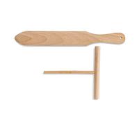 Mrs. Anderson's Baking Crepe Spreader and Spatula Set, 2-Piece, Romanian Beechwood
