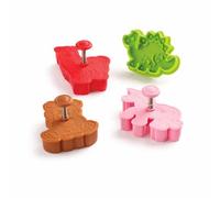 Mrs.Anderson's Baking Mrs. Anderson’s Baking Animal Cookie Cutters, BPA Free, Set of 4, One Size, Red, Brown, Pink Green