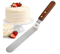 Mrs. Anderson's Baking Offset Icing Spatula, 8-Inch Flexible Blade | For Precise Cake Decorating, Japanese Stainless Steel