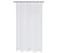 Mrs Awesome Stall Shower Curtain Liner with 3 Magnets 48 x 72 inch, PEVA 8G Thick & Heavy Duty Plastic Shower Curtain for Bathroom, Waterproof, 48x72, Clear