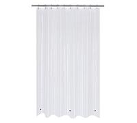 Mrs Awesome Stall Shower Curtain Liner with 3 Magnets 54 x 72 inch, PEVA 8G Thick & Heavy Duty Plastic Shower Curtain for Bathroom, Waterproof, 54x72, Clear