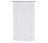 Mrs Awesome Stall Shower Curtain Liner with 3 Magnets 54 x 78 inch, PEVA 8G Thick & Heavy Duty Plastic Shower Curtain for Bathroom, Waterproof, 54x78, Clear