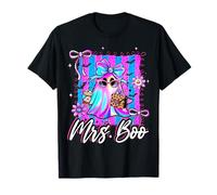 Mrs Boo & Mr Couples Leopard Boujee Retro Halloween Costume T-Shirt