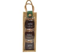 Mrs Bridges 3 Jar Luxury Chutney Collection Natural Jute Hamper Gift Bag. Gourmet Scottish Caramelised Onion & Garlic Chutney, Pear, Apple & Ginger Chutney, Chilli Jam. Present Birthday Christmas