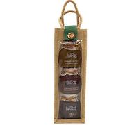 Mrs Bridges 3 Jar Luxury Chutney Collection Natural Jute Hamper Gift Bag. Gourmet Scottish Mango Chutney with Lime & Ginger, Sun Dried Tomato & Balsamic Chutney, Chilli Jam. Present Birthday Christmas