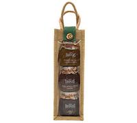 Mrs Bridges 3 Jar Luxury Chutney Collection Natural Jute Hamper Gift Bag. Gourmet Scottish Mango Chutney with Lime & Ginger, Pear, Apple & Ginger Chutney, Chilli Jam. Present Birthday Christmas