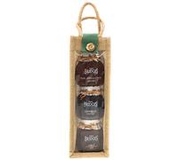 Mrs Bridges 3 Jar Luxury Chutney Collection Natural Jute Hamper Gift Bag. Gourmet Scottish Pear, Apple & Ginger Chutney, Farmhouse Chutney, Chilli Jam. Present Birthday Christmas