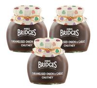 Mrs Bridges - Caramelised Onion & Garlic Chutney - 300g - Pack of 3