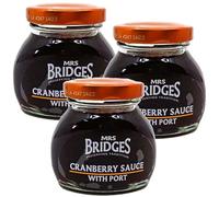 Mrs Bridges - Cranberry Sauce with Port - 113g - Pack of 3
