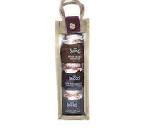 Mrs Bridges Gourmet Hamper Jute Bag -Blood Orange Marmalade ,Four Fruit Marmalade and Thick Cut Orange marmalade. Ideal for Anniversary’s, Mothers day, Fathers day and Birthdays.