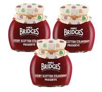 Mrs Bridges - Luxury Scottish Strawberry Preserve - 340g - Pack of 3
