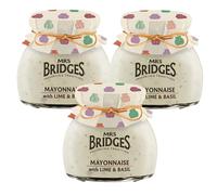 Mrs Bridges - Mayonnaise with Lime & Basil - 180g - Pack of 3