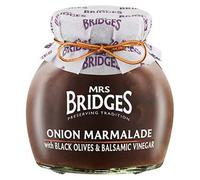 Mrs Bridges Onion Marmalade Chutney with Black Olives & Balsamic Vinegar. Afternoon Tea, Lunch, Cooking, Baking, Gift