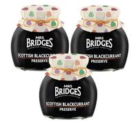 Mrs Bridges - Scottish Blackcurrant Preserve - 340g - Pack of 3