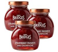 Mrs Bridges - Strawberry Preserve with Champagne - 113g - Pack of 3