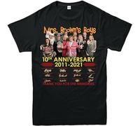 Mrs. Brown's Boys 10th Anniversary 2011-2021 Signatures Men's T-Shirt Black Unisex Mens Tees L