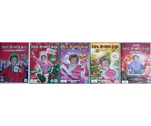 MRS. BROWN'S BOYS CHRISTMAS 1-5 COMPLETE COLLECTION / 1. CHRISTMAS CRACKERS / 2. MORE CHRISTMAS CRACKERS / 3. CRISTMAS TREATS / 4. CHRISTMAS SURPRISES / 5. MERRY MISHAPS = ULTIMATE 5x DVD SET