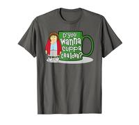 Mrs Brown's Boys D'You Wanna Cuppa Tea Love T-Shirt, Men, Asphalt Grey, 4X-Large