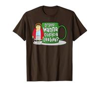 Mrs Brown's Boys D'You Wanna Cuppa Tea Love T-Shirt, Men, Brown, Large