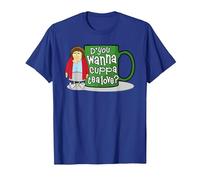 Mrs Brown's Boys D'You Wanna Cuppa Tea Love T-Shirt, Men, Royal Blue, X-Large