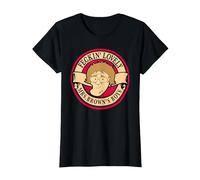 Mrs Brown's Boys F#ckin' Lovely Brewery Badge T-Shirt, Women, Black, Medium