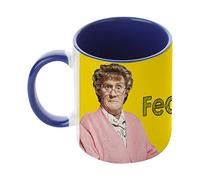 MRS Brown's Boys Feckin' Mug Yellow Theme Personalised Custom Any Name Great Birthday Christmas Or Novelty Gift Coffee Tea Mug 11oz Inside Coloured Ceramic Mug. (Navy Blue)