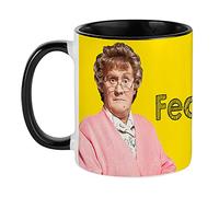 MRS Brown's Boys Feckin' Mug Yellow Theme Personalised Custom Any Name Great Birthday Christmas Or Novelty Gift Coffee Tea Mug 11oz Inside Coloured Ceramic Mug. (Black)