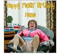 Mrs Browns Boys Inspired MB1 Edible Icing Cake Topper Precut - Personalised (2 Square 7.5inch)