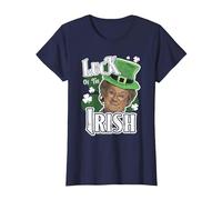 Mrs Brown's Boys St Patrick's Day Luck of The Irish T-Shirt, Women, Navy Blue, Medium