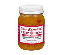 Mrs. Campbell's All Natural Hot Southern Chow Chow Relish, 16 Oz Glass Jar