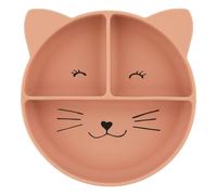 Mrs. Cat Compartmentalized Suction Cup Plate Pink one size