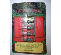 MRS CHRISTMAS 5 Clear Push In Spare Replacement Bulbs 1 Prong 1.2v 0.18w 0.15a (SB278)