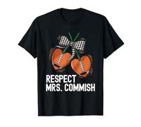 Mrs Commish Fantasy Football Commissioner Wife Draft T-Shirt