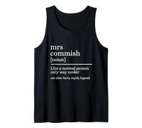 Mrs Commish Fantasy Football Commissioner Wife Draft Tank Top