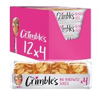 Mrs Crimble’s 12 Bakewell Slices, Gluten Free, Premium Quality Cake Bars, Ready to Eat, Certified Free From Gluten, Wheat Free & Vegetarian Friendly (Pack of 3, Total 12 Slices)