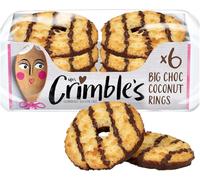 Mrs Crimble's Gluten Free Large Choc Coconut Rings, Premium Quality & Certified Free From Gluten, Wheat Free & Vegetarian Friendly, 12 Packs of 6 (6 x 200g Multi Pack)