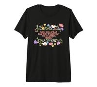 Mrs Dalloway Said she Would Buy Quotes Woolf Flowers Premium T-Shirt