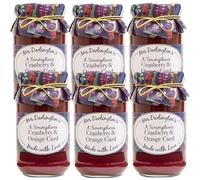 Mrs Darlington's Cranberry and Orange Curd - Christmas Gold Tie - 320g - Pack of 6