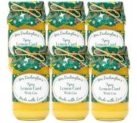 Mrs Darlingtons Tipsy Lemon Curd with Gin - Christmas Gold Tie - 320g - Pack of 6