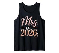 Mrs Est 2026 Newlywed Just Married Wedding Wifey Gift Tank Top