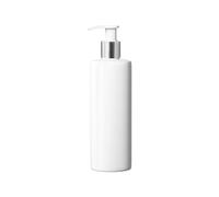 Mrs Hinch Customisable DIY Refillable 500ml PET Plastic Lotion Pump Bottle - Silver/White