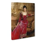 Mrs. Hugh Hammersley By John Singer Sargent Canvas Print | Gallery Wrapped 30mm Frame Wall Art | 24x16 inches | Ready to Hang | Classic Picture | Living Room Bedroom Lounge Office
