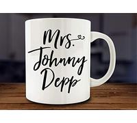 Mrs. Johnny Depp Mug Funny Mug, for Her, Coffee, Ceramic Coffee Mug, 11 oz