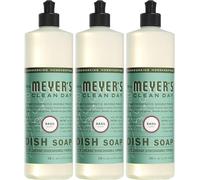 Mrs. Meyer's Liquid Dish Soap, Biodegradable Formula, Basil, 16 fl. oz - Pack of 3