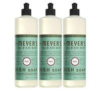 Mrs. Meyer's Liquid Dish Soap, Biodegradable Formula, Basil, 16 fl. oz - Pack of 3