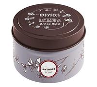 Mrs. Meyer's Soy Tin Candle, 12 Hour Burn Time, Made with Soy Wax and Essential Oils, Lavender, 2.9 Oz