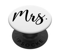 Mrs., Mr. and Mrs. Matching, Married Wife Husband, Wedding PopSockets Swappable PopGrip