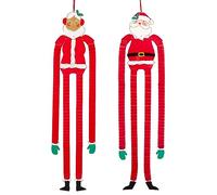 Talking Tables Mr Santa Clause Premium Reusable Hanging Christmas Decorations | Add Some Xmas Cheer to Any Home, Office, or Classroom. Product and Packaging are Made from 100% Paper | Pack Size 2